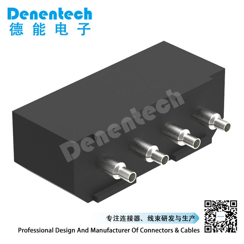 Denentech 4P single row right angle straight (hollow pin) 5.08MM wafer Wire to-Board connector